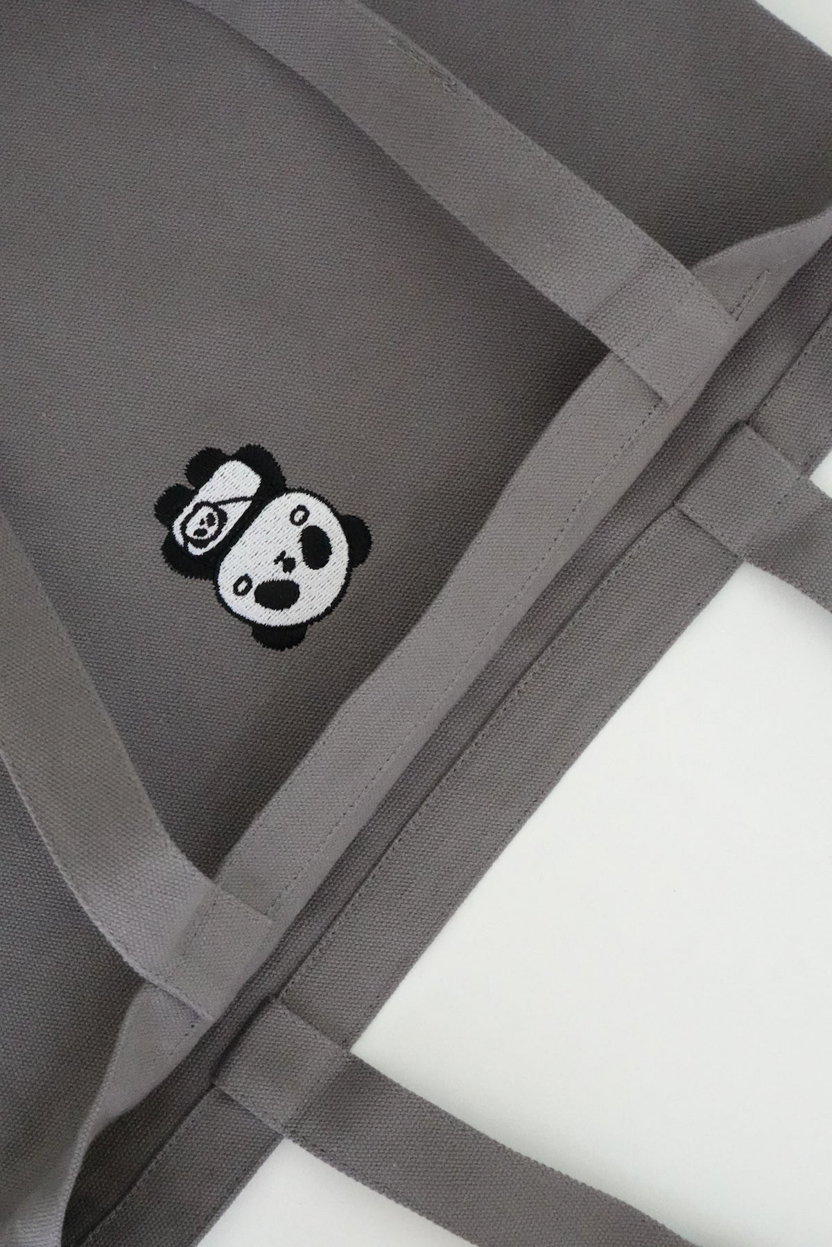 Panda Embroidered Tote Bag