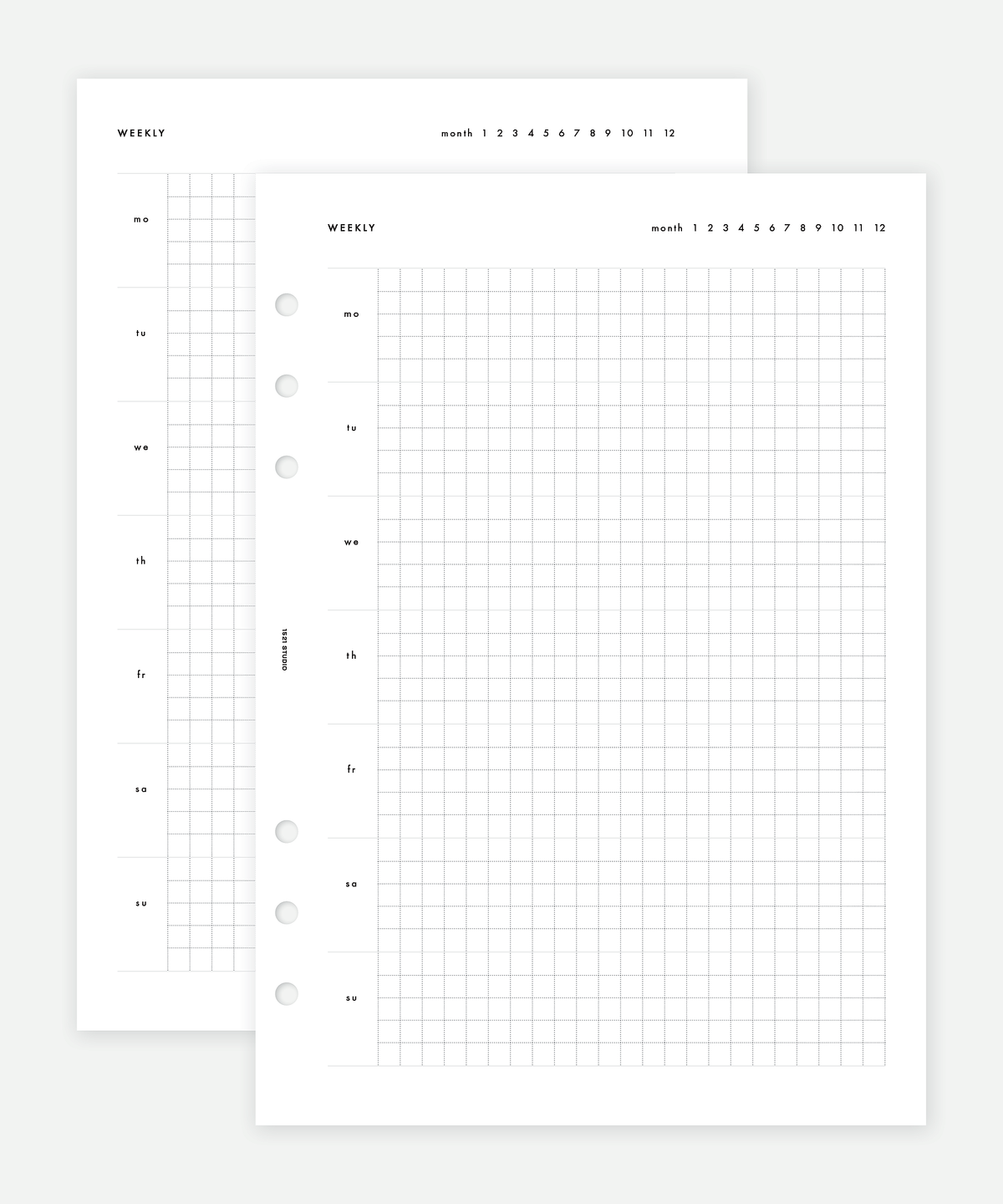 Weekly Planner Horizontal (Grid) - PWE02B