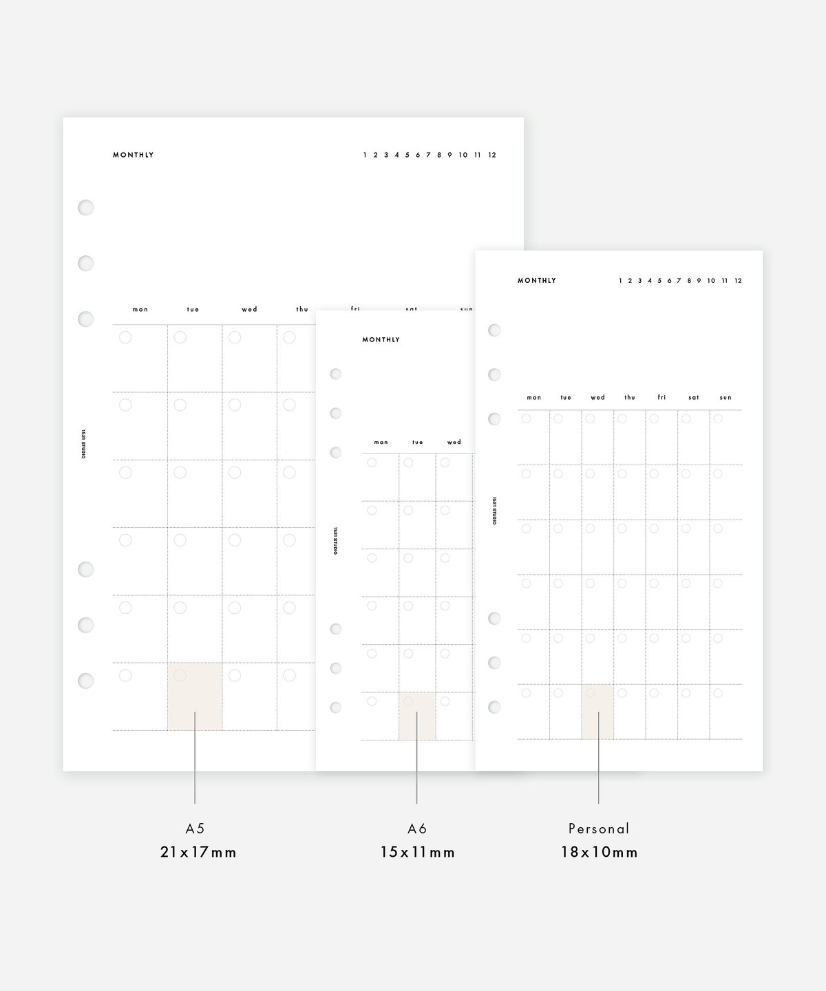 Monthly Calendar - PMN01