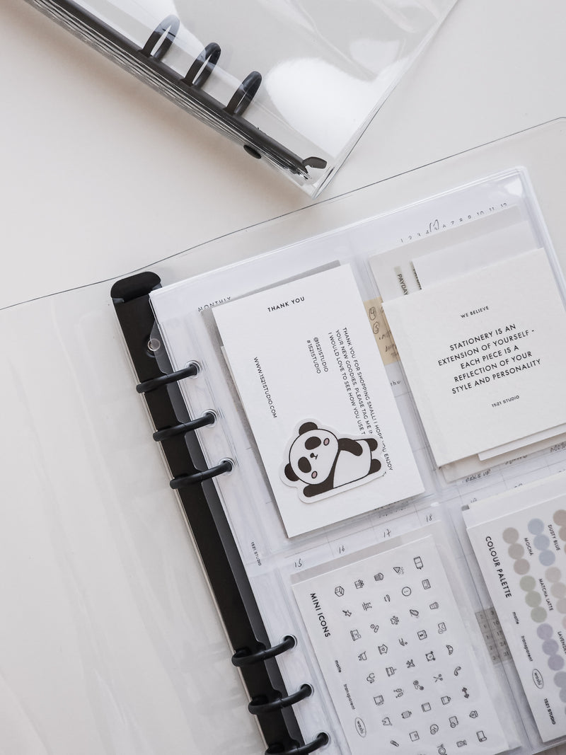 Clear Ring Planner Cover - Personal