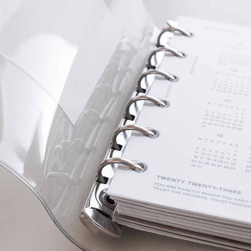 Clear Ring Planner Cover - Pocket / A7