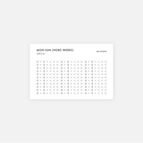 Tracker Stickers for Hobo Weeks / 0.35cm grids