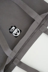 Panda Embroidered Tote Bag