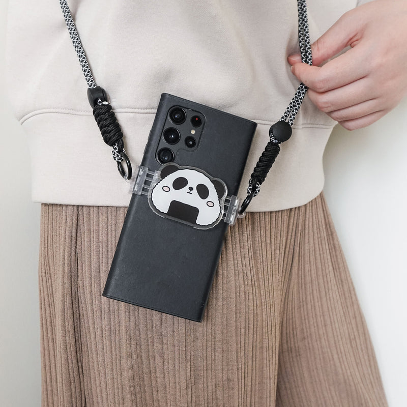 Onigiri Panda Crossbody Phone Strap