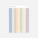 Hourly Strip Stickers - Set of 2