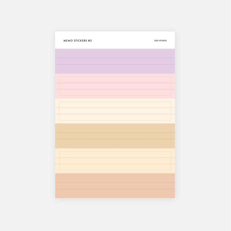 Memo Stickers - Set of 2