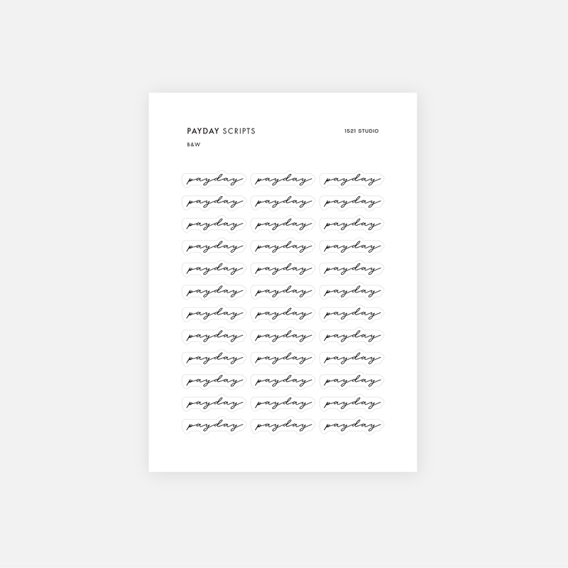 Payday Script Stickers