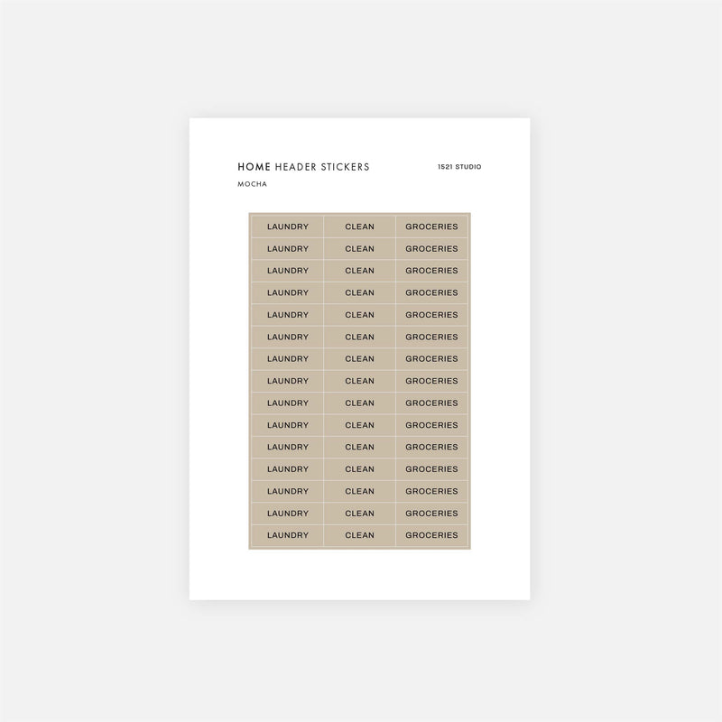 Home Header Stickers