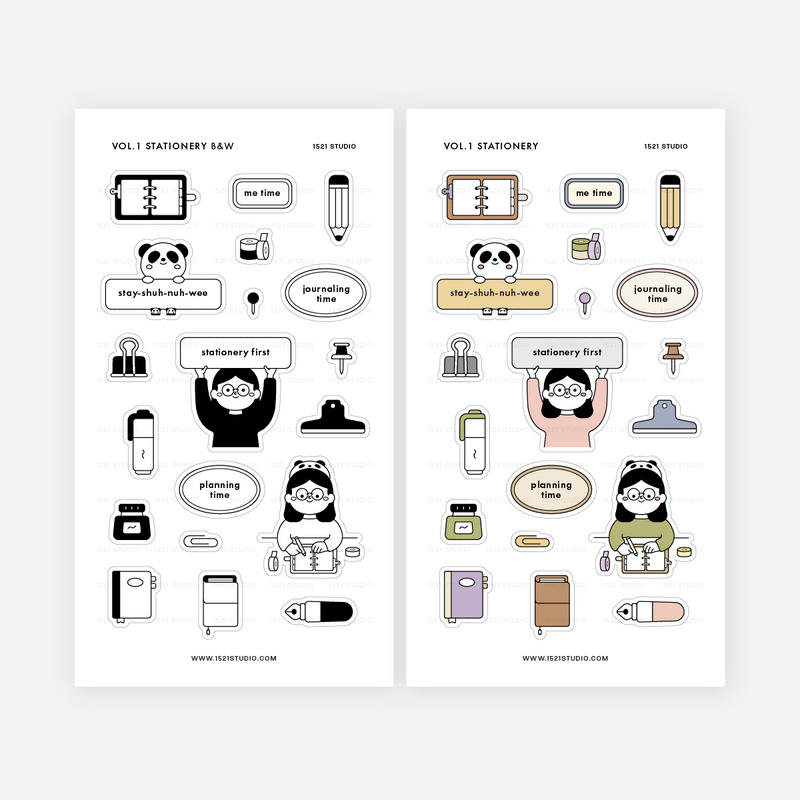 No.1 Stationery Stickers