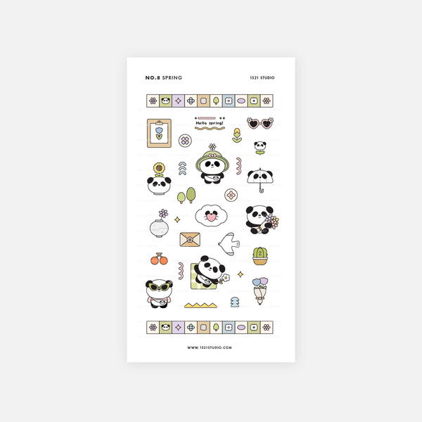 No.8 Spring Stickers