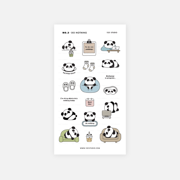 No.3 Do Nothing Stickers