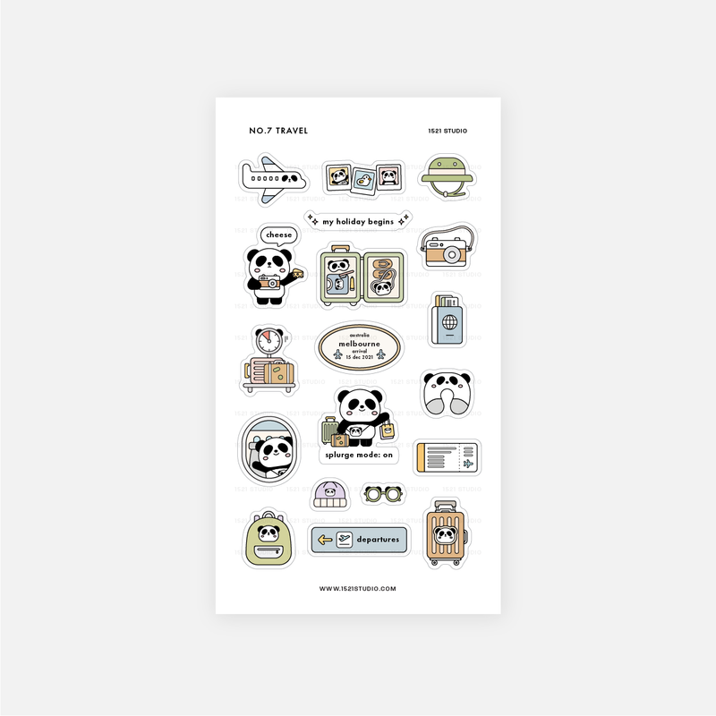 No.7 Travel Stickers