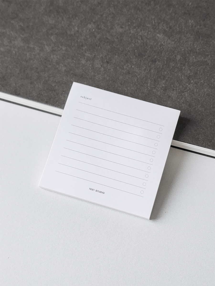 Minimal Sticky Notes | To Do List, Grid, Wide List, Blank – 1521 STUDIO