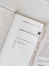 This Week Stickers for Hobonichi Weeks / 0.35cm grids