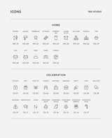 Icon Stickers - 170+ Icons to choose from