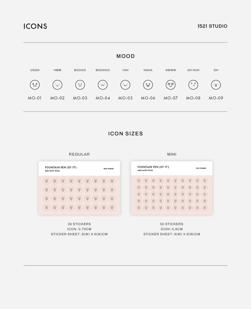 Icon Stickers - 170+ Icons to choose from