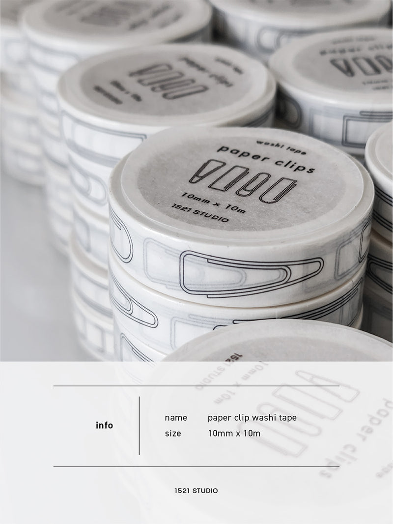 Paper Clip Slim Washi Tape